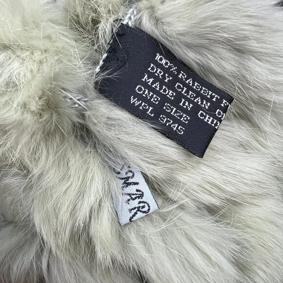 Vintage 100% Rabbit Fur Scarf Long Eclectic Old Money Quirky Quiet Luxury Gradma - Picture 4 of 6